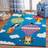 Safavieh Carousel Kids Bengul Hot Air Balloon Rug