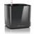 Lechuza Charcoal High-Gloss Self-Watering Planter 16 cm H x 17 cm W x 17 cm ∅16cm