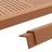 vidaXL Terrassevinkellister WPC 170 cm lysebrun