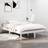 vidaXL 120x190 cm Small Double Massivt Træ Hvid Sengeramme