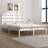 vidaXL Sengestel 120x190 cm Small Double Massivt Fyrretræ Hvid Sengeramme