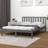 vidaXL grey, 200 Solid Pine Bed Frame Bed