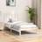 vidaXL white, 100 Pine Bed Frame