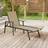 vidaXL cream Sun Lounger