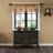 VHC Brands Stratton Primitive 16 x 60 in Burlap Star Valance Tan Rod Pocket Appliqued Cotton Kitchen Window Curtains