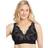 Glamorise Bramour Lexington Bralette Spets Halsringning - Svart