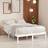 vidaXL white, 195.5 Solid Pinewood Bed Frame