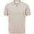 Selected Homme Strikket Polo Beige
