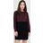 Only Onllillo L/S Dress KNT Noos - Windsor Wine/Stripes - Black
