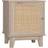 Homcom Nightstand Natural Bedside Table 40x48cm