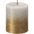 Bolsius Grey Gold Rustic Candle