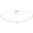 Elli Edelsteinkette Choker Halsband, Guld