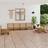 vidaXL Solid Pinewood Garden Outdoor Lounge Set