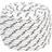 vidaXL Båtlina Flätad Vit 14 mm x 25 m Polyester