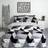 Dreamscene Shapes Thermal Teddy Duvet Cover White, Silver, Multicolour, Grey, Pink (198x137cm)