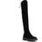 Dune London Thorne Flat Over-The-Knee Boots Black