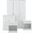 GFW Panama White Wardrobe 101x165cm 4pcs