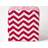 Homescapes Red & Chevron Cube Pouffe