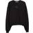 Alexander Wang Puff Logo Sweatshirt in Structured Terry - Black