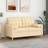 vidaXL 2 stk. Ø15x50 stof cremefarvet Komplet pyntepude Beige (50x50cm)