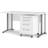 Tvilum Prisme Computer White 75cm H X 150cm W X 80cm D Writing Desk