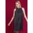 Roman Shimmer Cutaway High Neck Dress