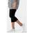 Roman Curve Cropped Stretch Trouser - Black Curve