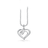 Scrouples Hjerte Vedhæng Karat Hvidguld med Diamant 0,02 Carat W/SI