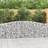 vidaXL Arched Gabion Baskets 400 x 30 x 80/100 cm Set of 3