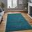 Think Rugs 150x230cm Modern Kasbah KB2025 Geometric Turquoise, Blue