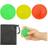 Relaxdays Finger Trainer Ball Set of 3 Squeeze Balls for Hand Training and Stress Relief, Lacing Bag, 5 cm Diameter, Yellow/Red/Green