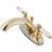 Kingston Brass GKB7642PL 4 in Centerset Bathroom Faucet Polished Bra