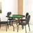 vidaXL foldbart pokerbordplade 8 pers. 108x108x75 grøn