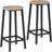tectake Corby Industrielt Lyst træ Barstol 66cm 2stk