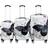 Deuba Hard Shell Suitcase Set Butterfly