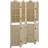 vidaXL 4-panels stof Rumdeler