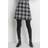 Roman Check Print Zip Pocket Skirt