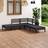 vidaXL 5-tlg Garten-Lounge-Set Massivholz Kiefer Schwarz Lounge-Set