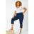 Roman Curve Cropped Stretch Trouser - Blue