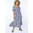 Roman Curve Stretch Waist Midi Dress