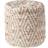 Homescapes Sierra Diamond Pattern Hemp Pouffe