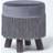 Homescapes Warwick Velvet Foot Stool