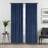 Eclipse Harper Velvet Rod Pocket Curtains 50 in x 63 in Navy