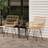 vidaXL Garden Chairs with Armrest PE Rattan 56x64x80 cm 2 pcs Garden Dining Chair
