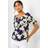 Roman Floral Print Stretch Bardot Top
