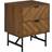 Homcom Two-Drawer Herringbone Bedside Table 39.5x48cm
