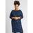 Roman Curve Zig Zag Print Shift Dress - Royal Blue
