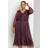 Roman Curve Plisse Wrap Midi Dress - Pink