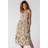 Roman Floral Print Button Down Sun Dress