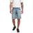Urban Classics Herrshorts, avslappnad passform, jeansshorts, korta byxor för män, vanligt snitt, färger, storlekar 28–44, Lätt destroyed tvättad